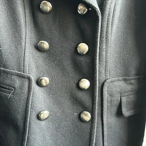 INC International Concepts Double Breasted Wool Coat | Wool Jacket | Pea Coat - Picture 4 of 10